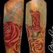 Tattoos - Rose and Candle Tattoo - 68026